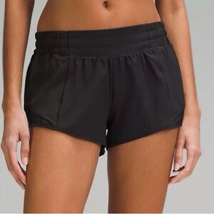 Lululemon Athletica Black Athletic Shorts Hotty Hot 2.5 inch